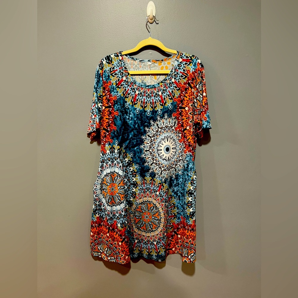 XXL colorful easy dress WITH POCKETS!!!!!